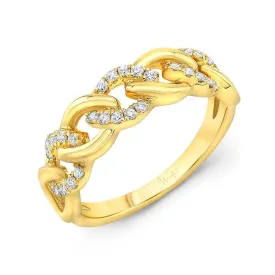 0.22ctw Diamond Fashion Link Ring