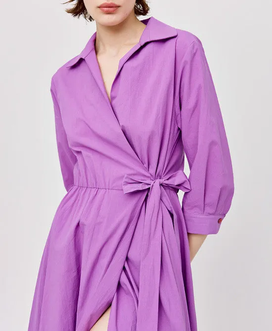 Access Fashion Violet Wrap Dress