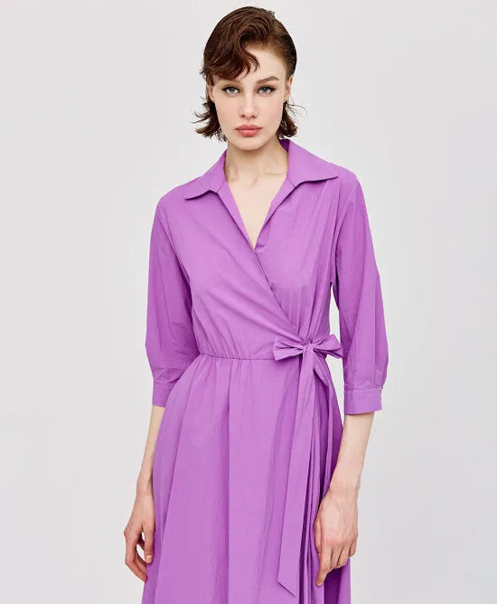 Access Fashion Violet Wrap Dress