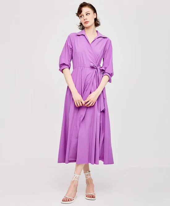 Access Fashion Violet Wrap Dress