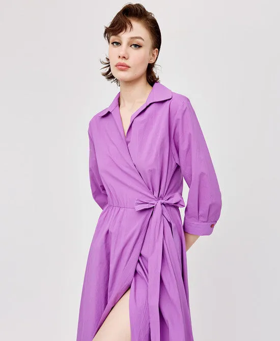 Access Fashion Violet Wrap Dress