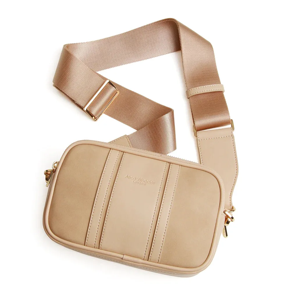 Alice Wheeler Madrid Camera Cross Body Bag Sand