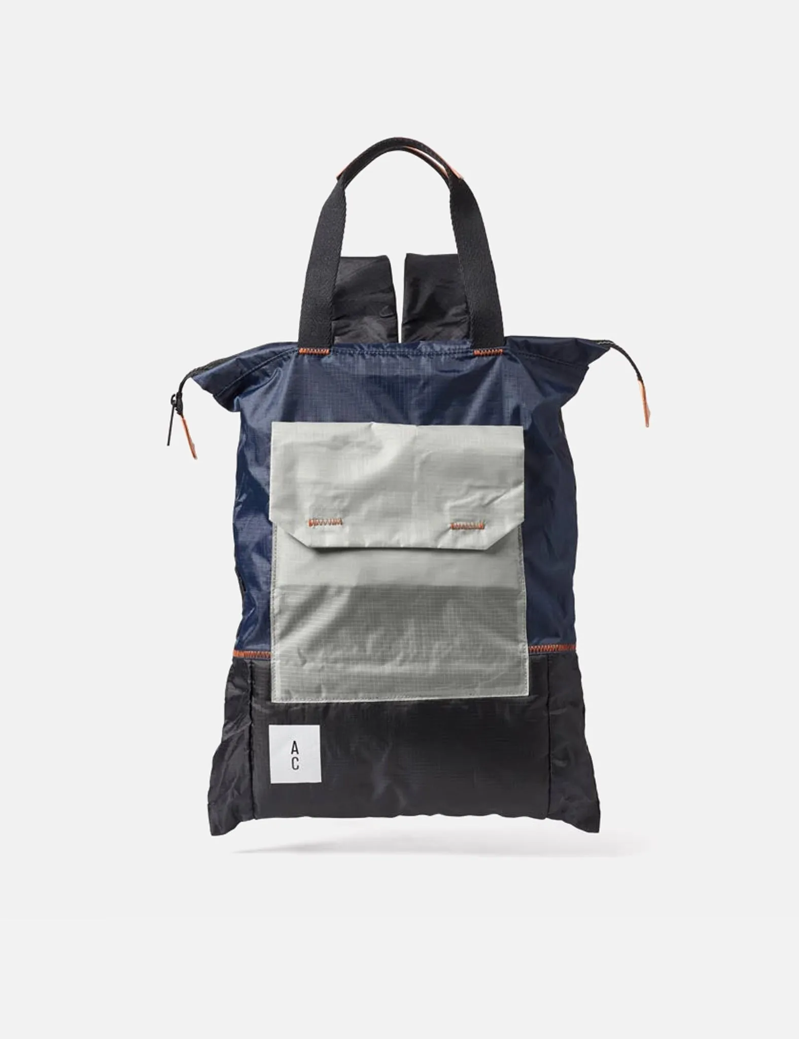 Ally Capellino Harry Padded Backpack - Navy Blue/Grey