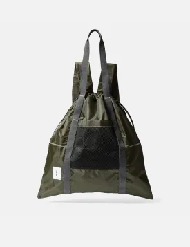 Ally Capellino Harvey Drawstring Backpack - Khaki Brown