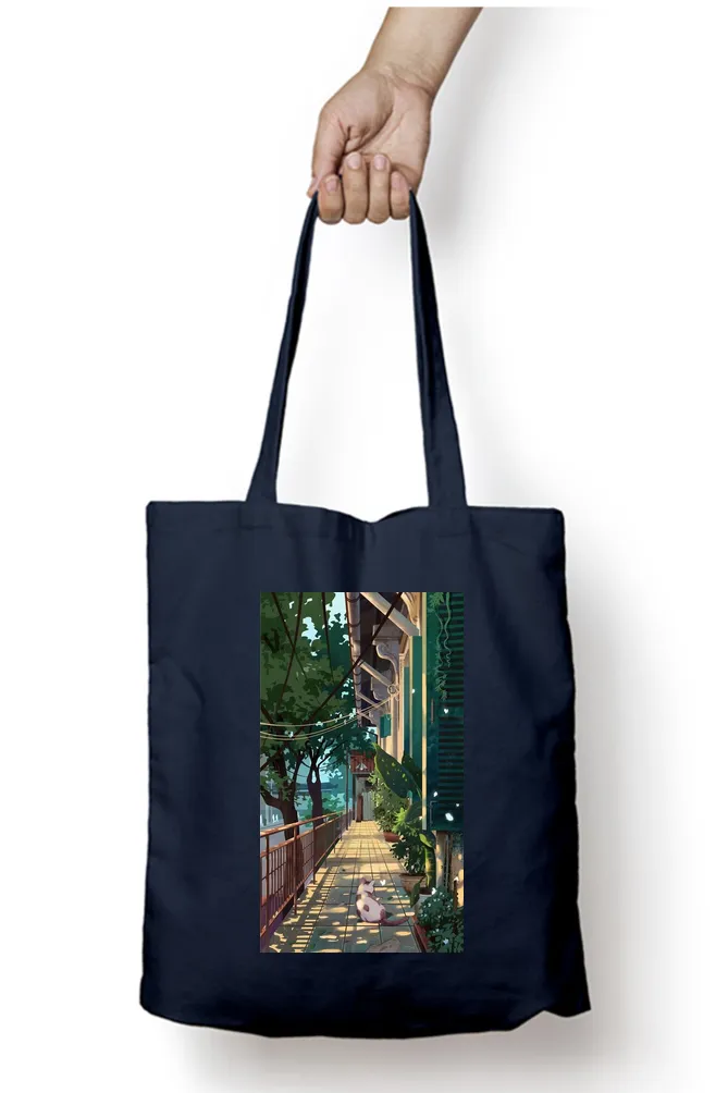 Anime Street View Tote Bag