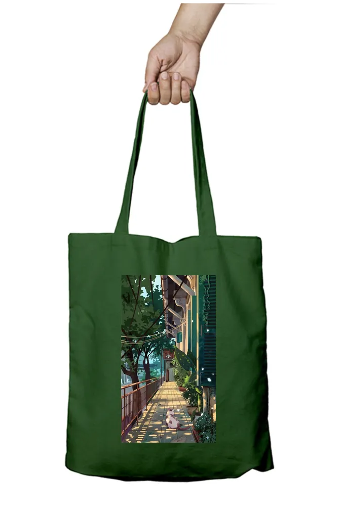 Anime Street View Tote Bag