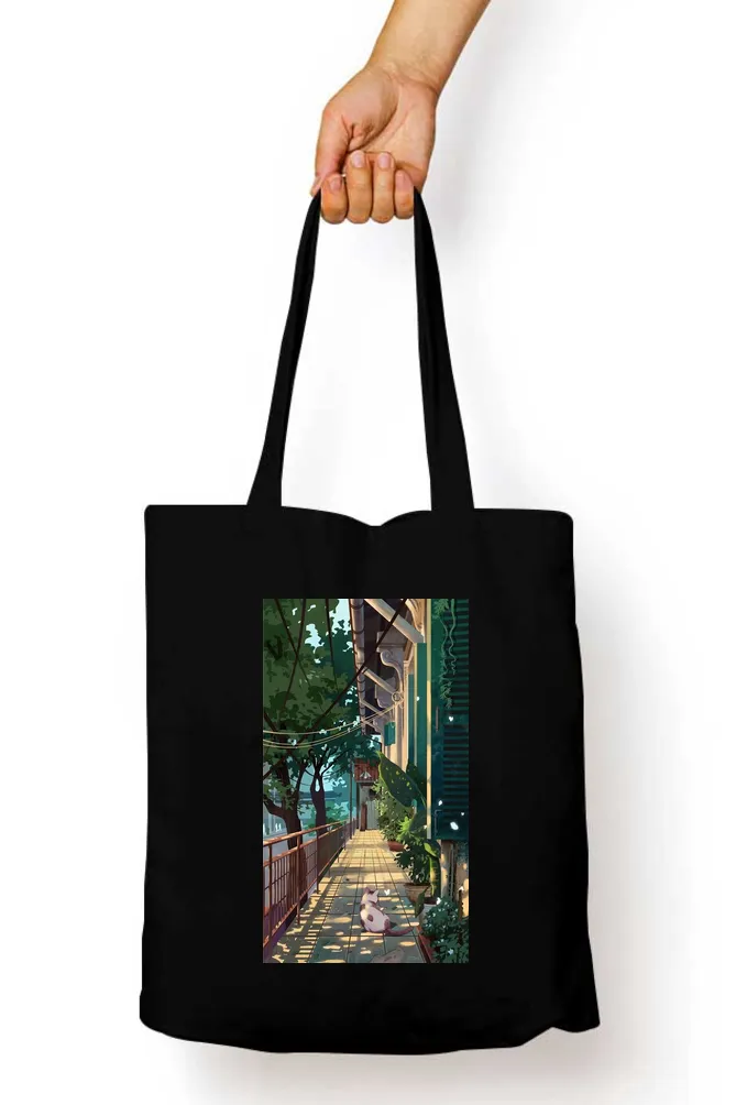 Anime Street View Tote Bag