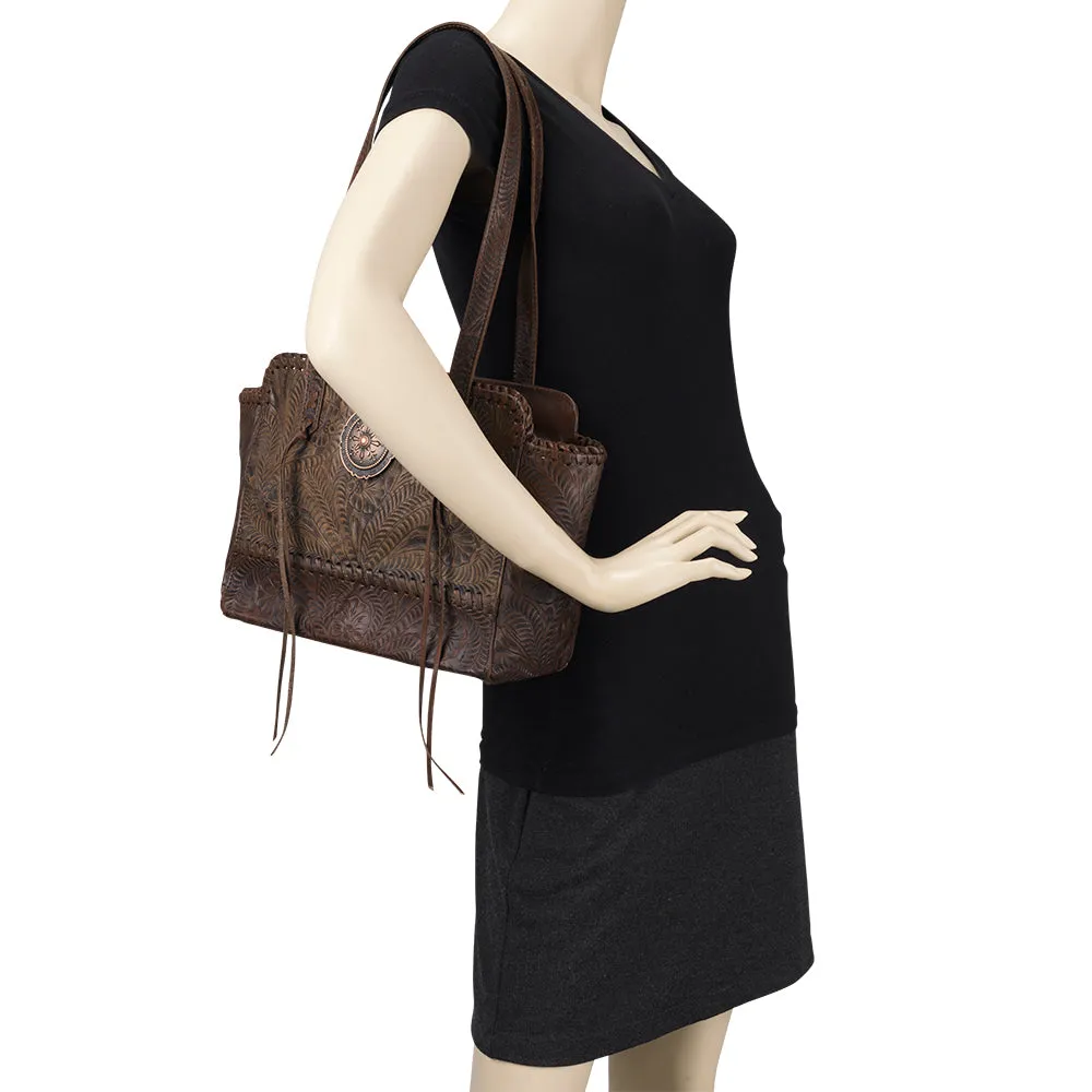 Annie's Secret Tote with Side Compartment - Brown