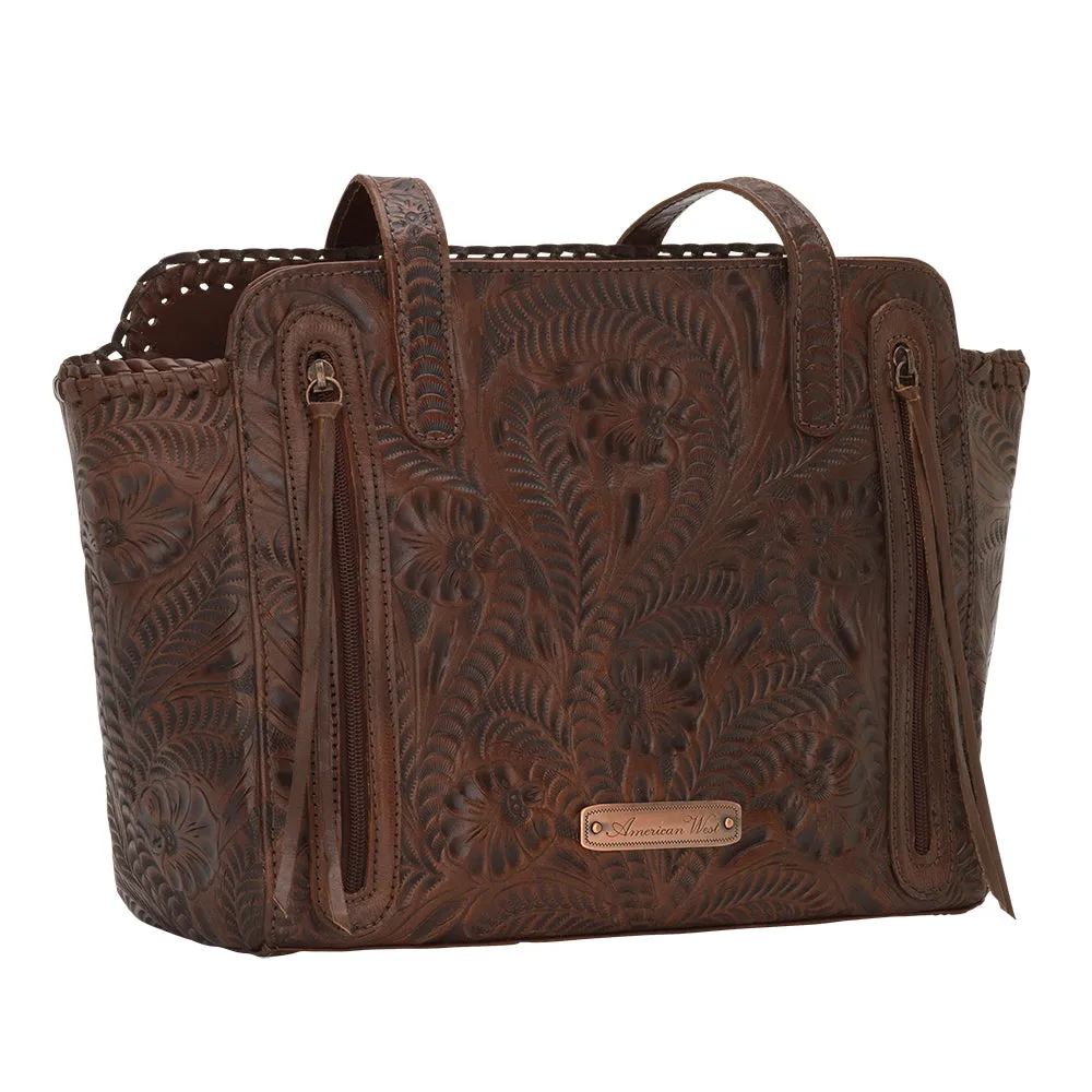 Annie's Secret Tote with Side Compartment - Brown