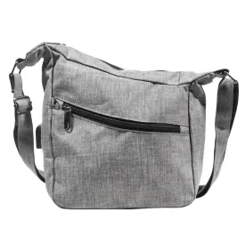 Anti Theft Crossbody Bag Gray