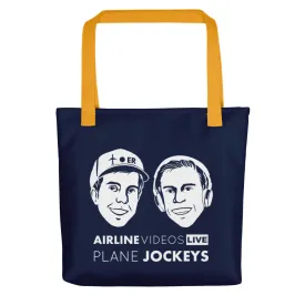 AVL PLANE JOCKEYS (NAVY) Tote bag