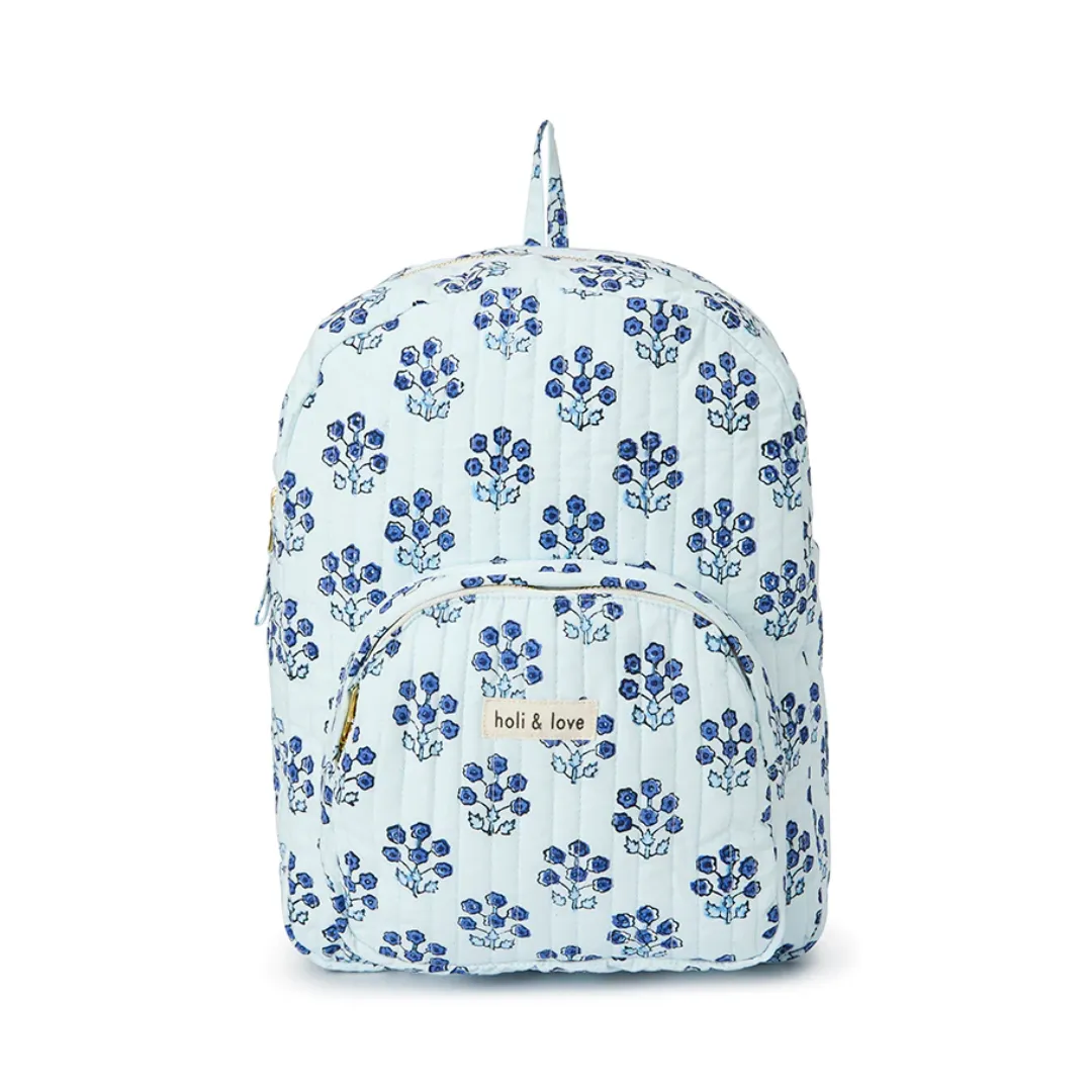 Backpack Blue Flower