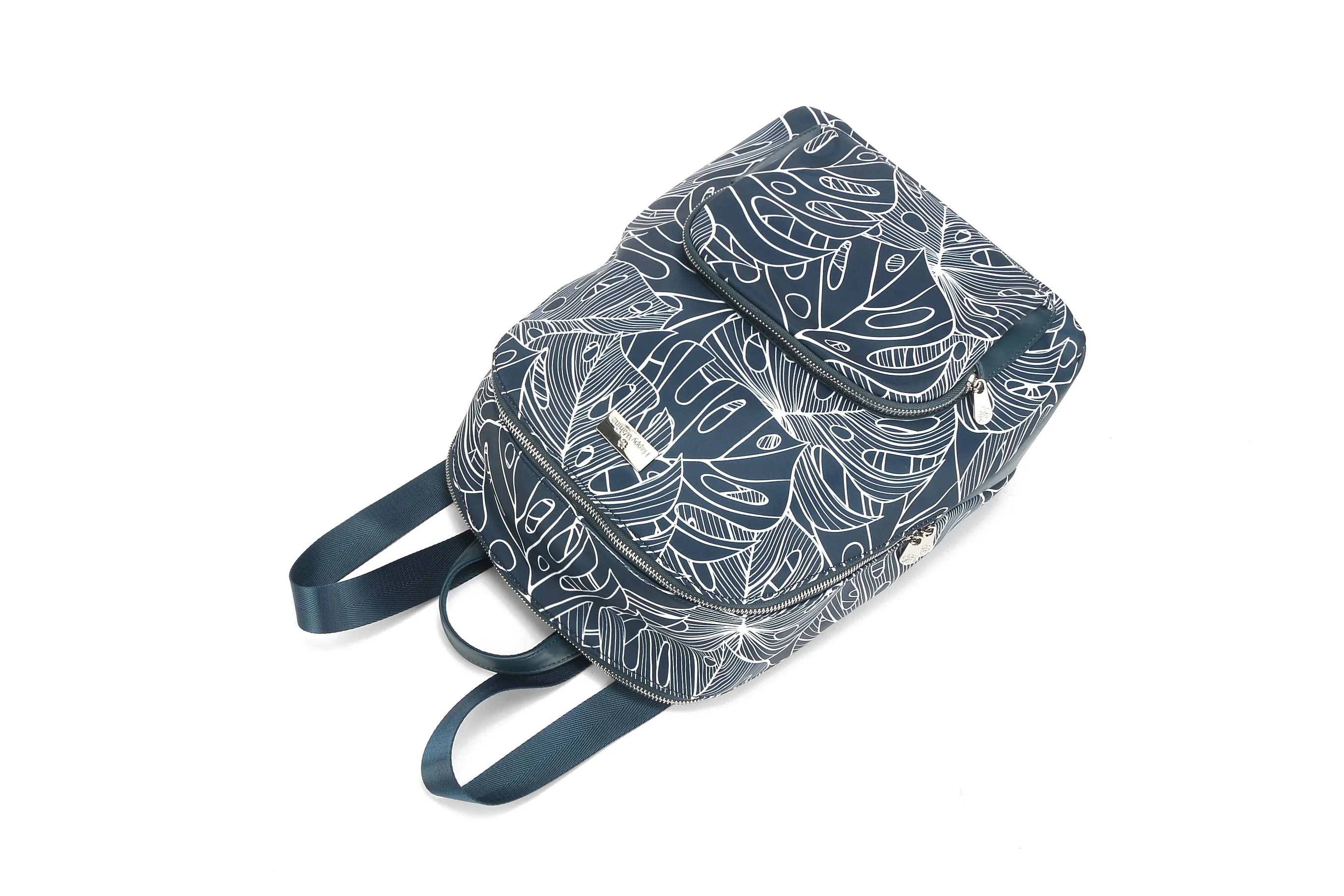 Backpack Large Ke'olu Monstera Lines Navy