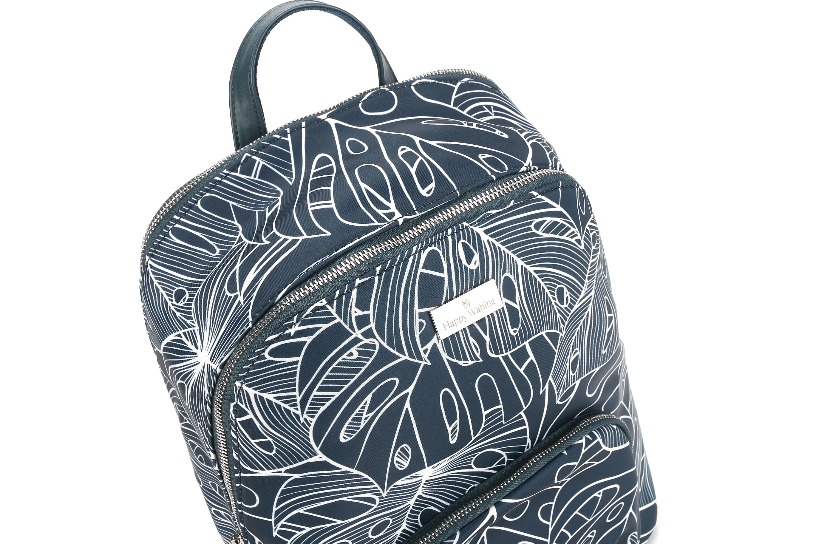 Backpack Large Ke'olu Monstera Lines Navy