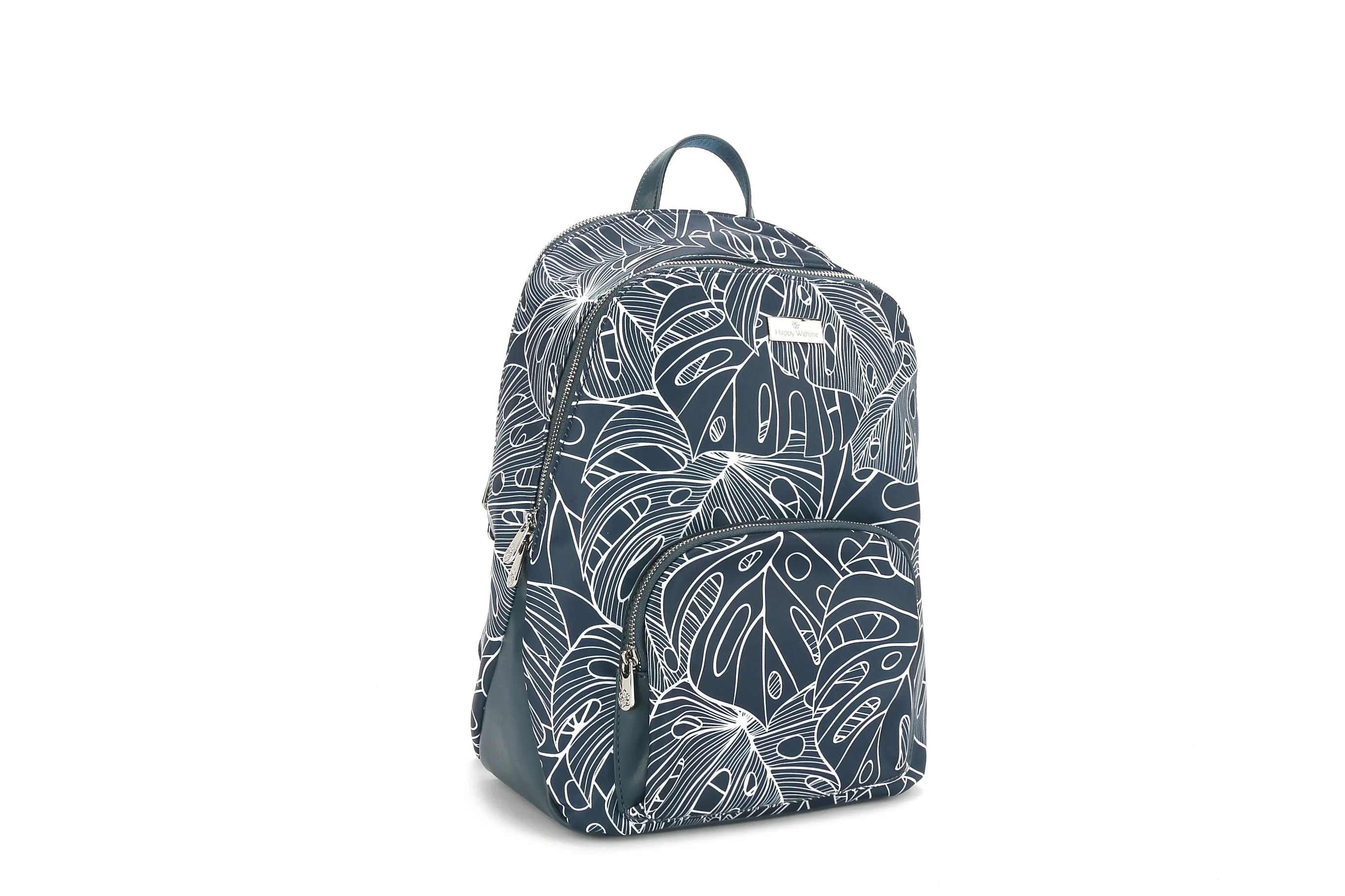 Backpack Large Ke'olu Monstera Lines Navy