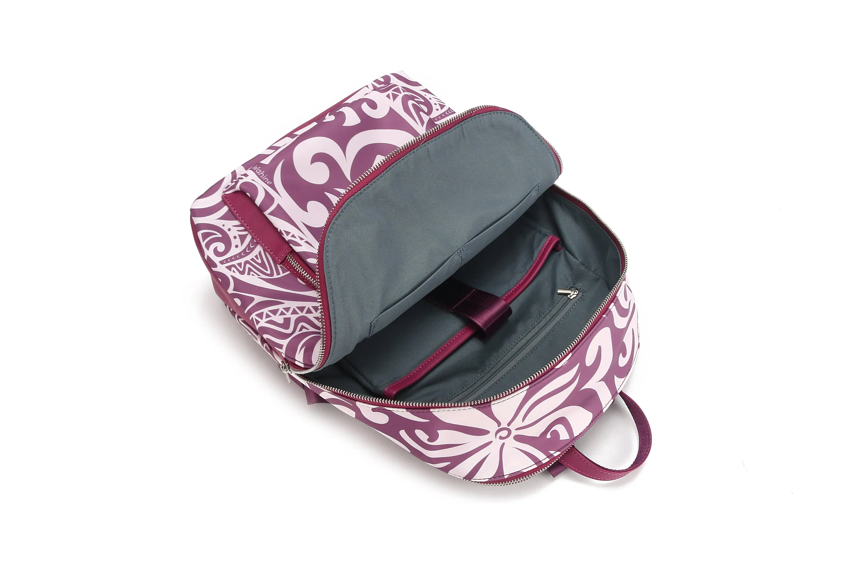 Backpack Large Ke'olu Tapa Tiare Mauve