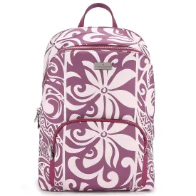 Backpack Large Ke'olu Tapa Tiare Mauve