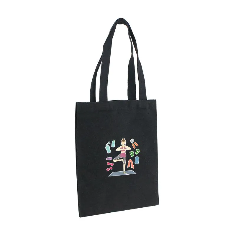 Black Canvas Tote Bag 26*33cm