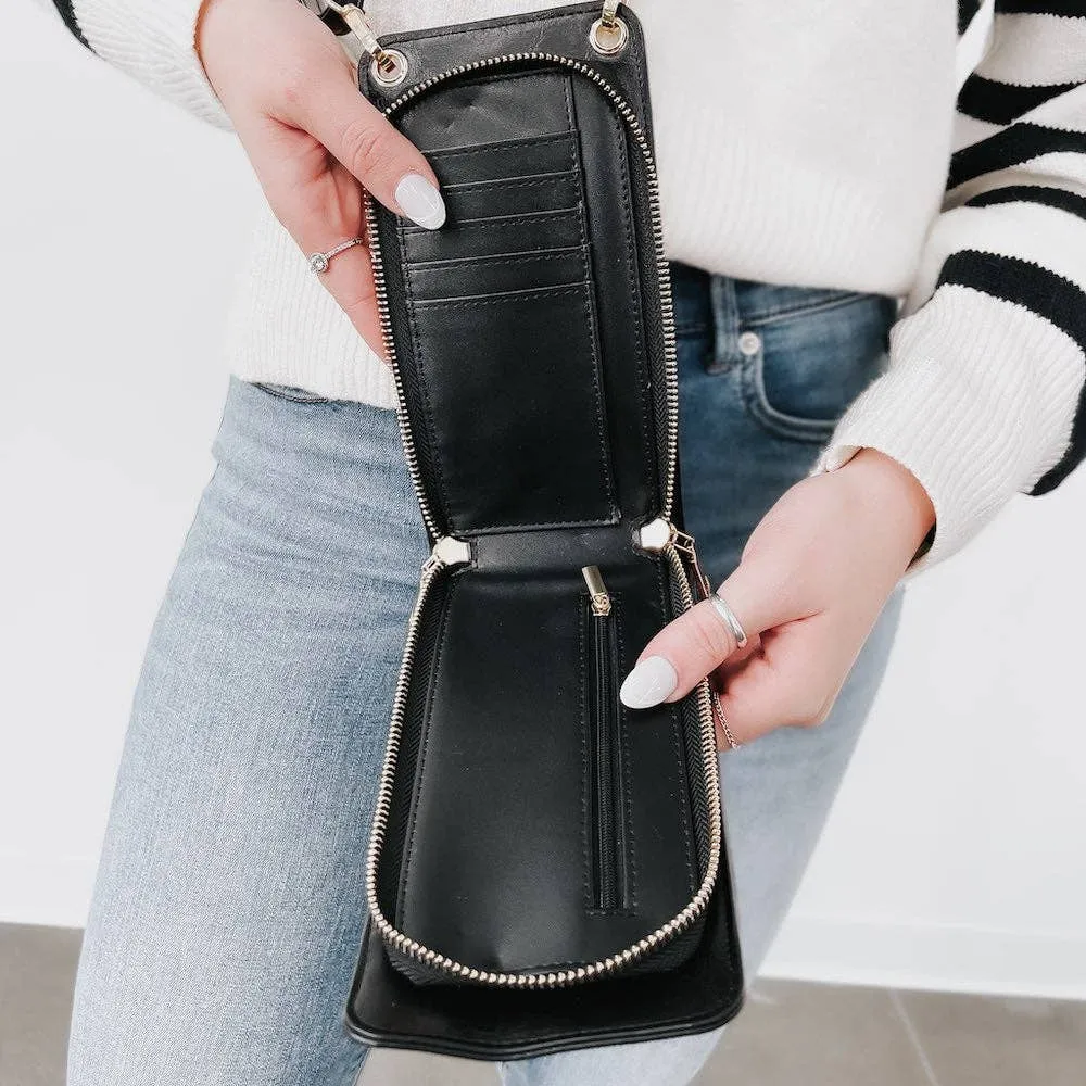 Black Double Duty Phone Bag