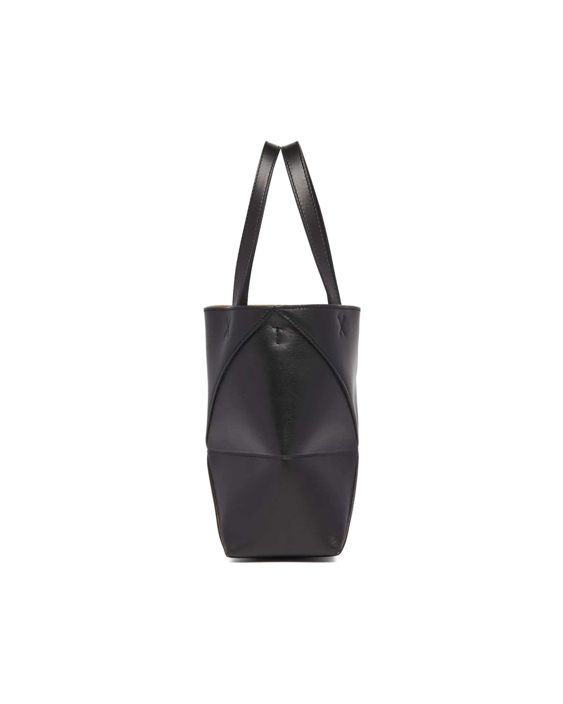 Black Mini Puzzle Fold Tote