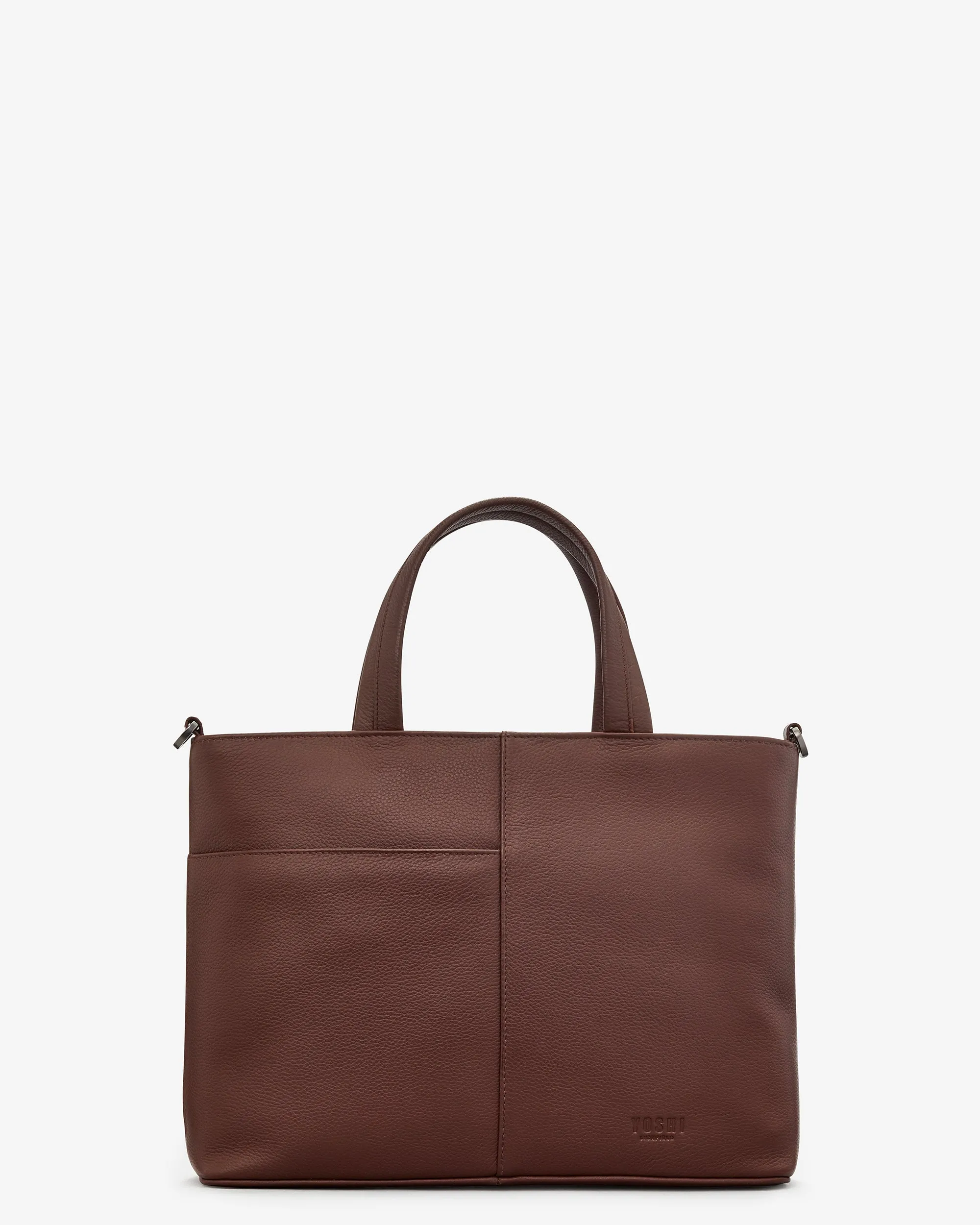 Bookworm Brown Leather Multiway Grab Bag