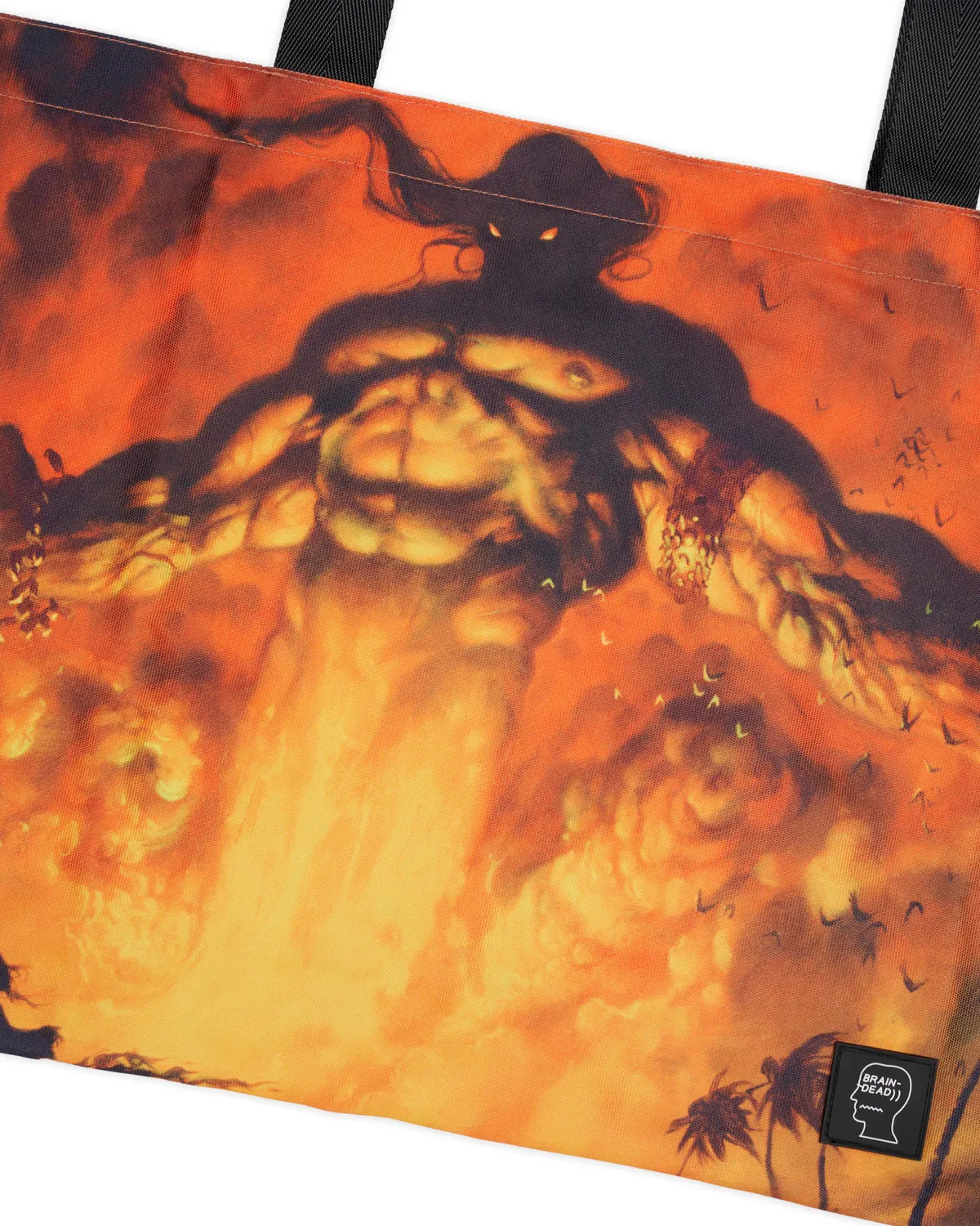 Brain Dead x Magic: The Gathering Mahamoti Djinn Tote Bag - Fire Red