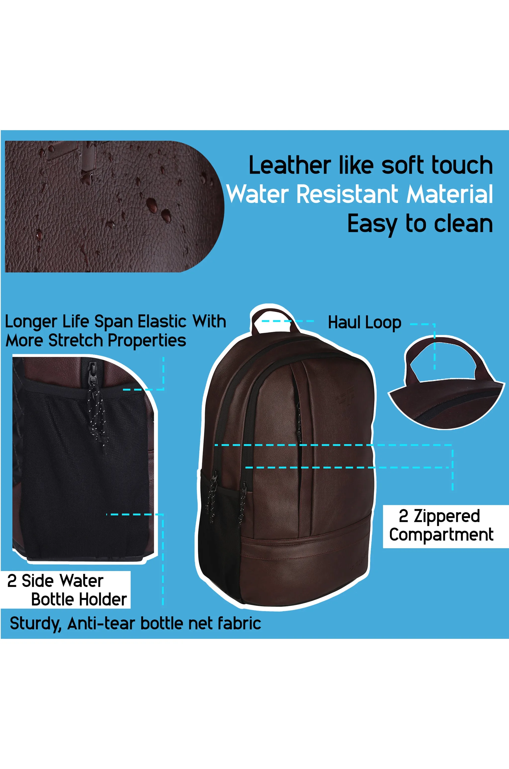 Burner 22L Brown Laptop Backpack