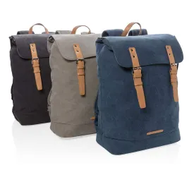 Canvas Laptop Backpack PVC Free