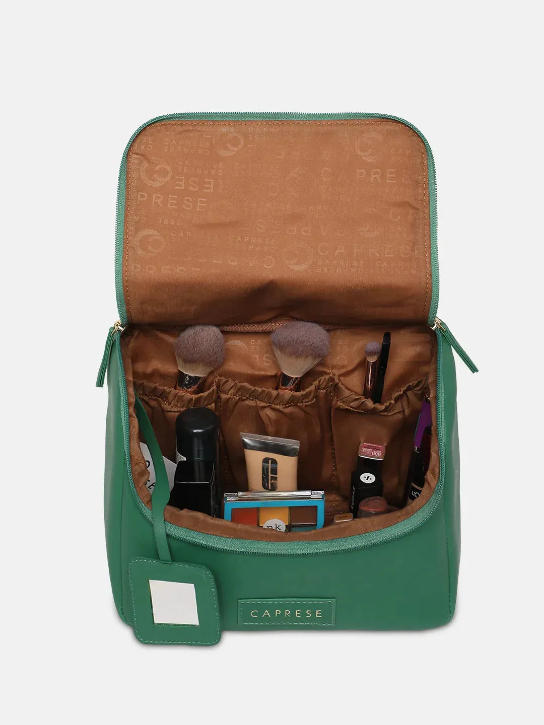 Caprese Bonita Vanity Case Medium Dark Green