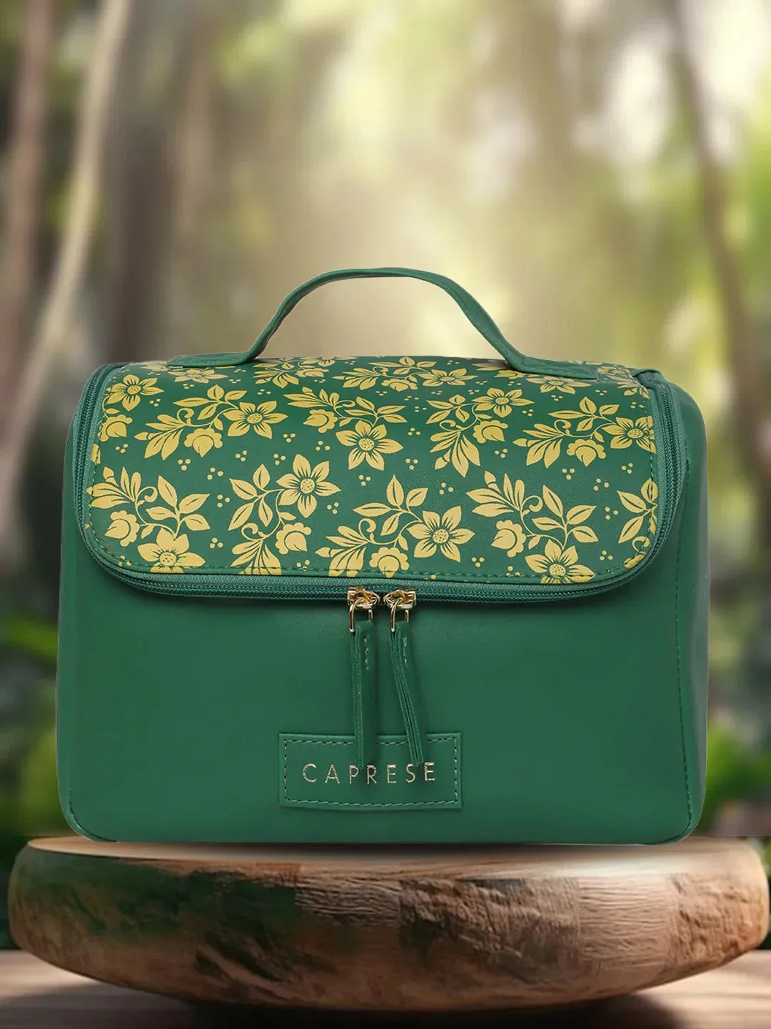 Caprese Bonita Vanity Case Medium Dark Green