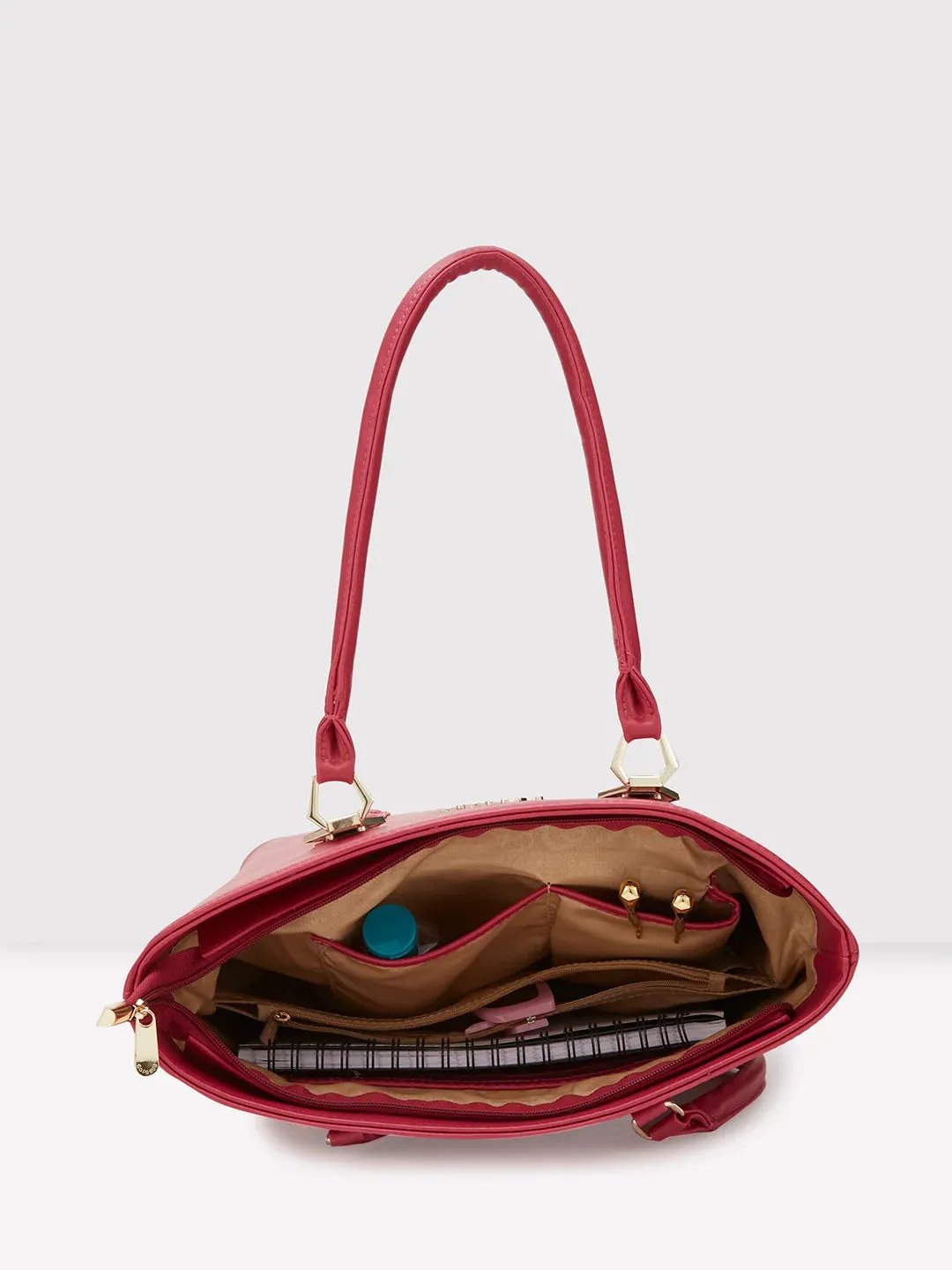 Caprese Lydia Tote Large Raspberry Pink