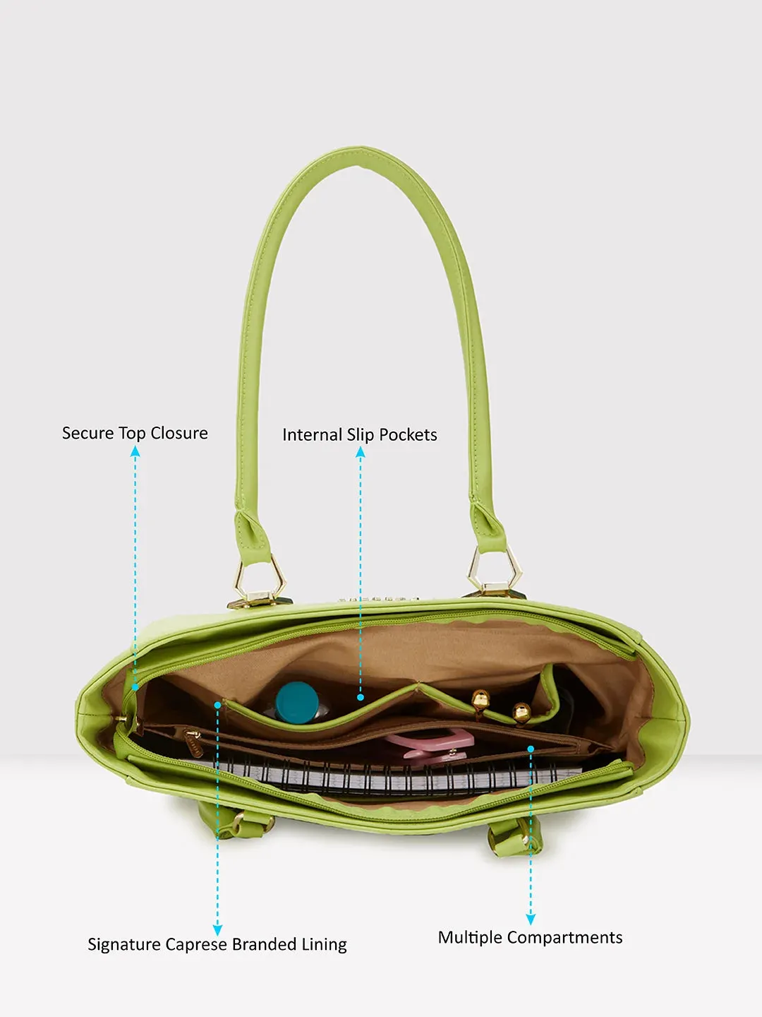 Caprese Lydia Tote Medium Lime