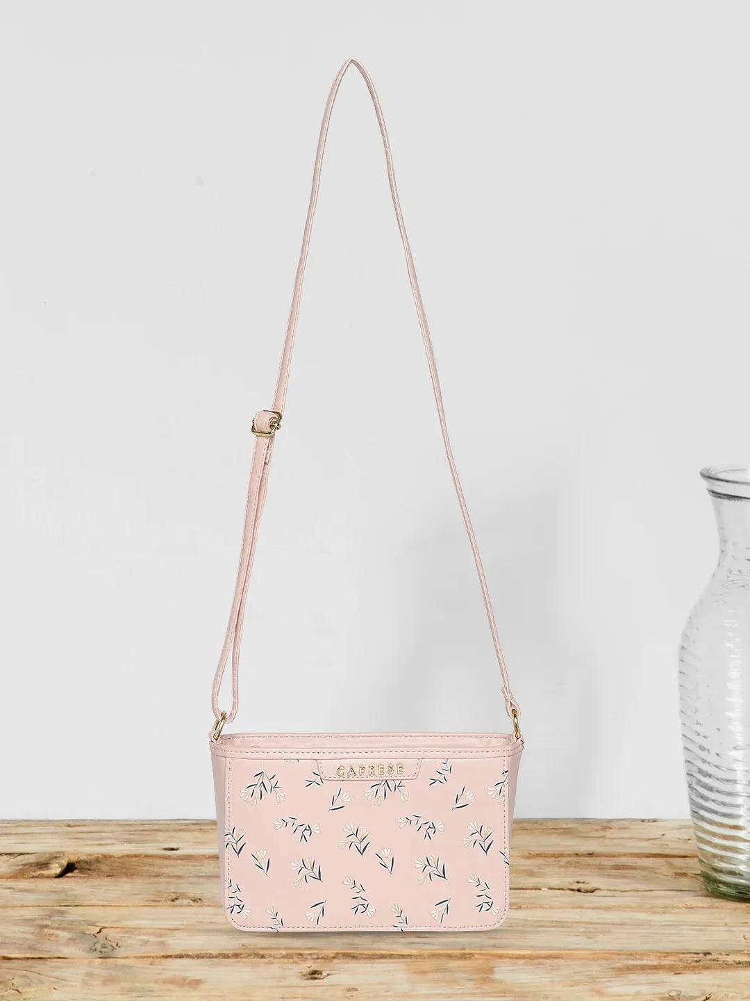 Caprese Merida Sling Small Printed Women'S Handbag Blush