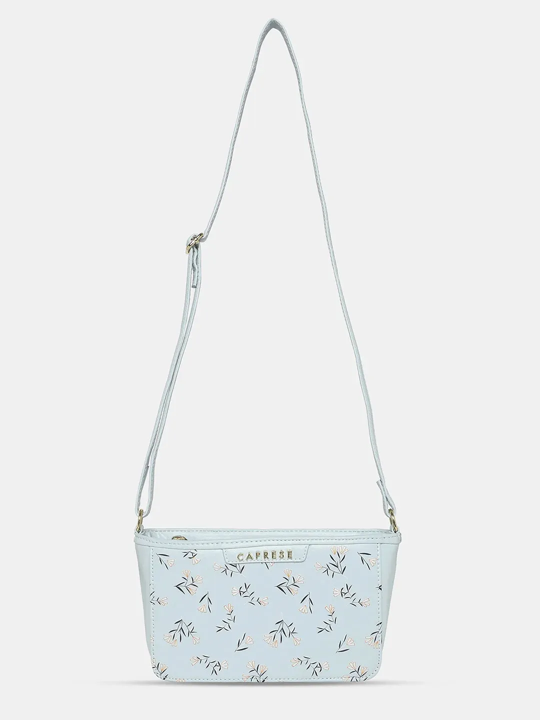 Caprese Merida Sling Small Printed Women'S Handbag Sky Blue