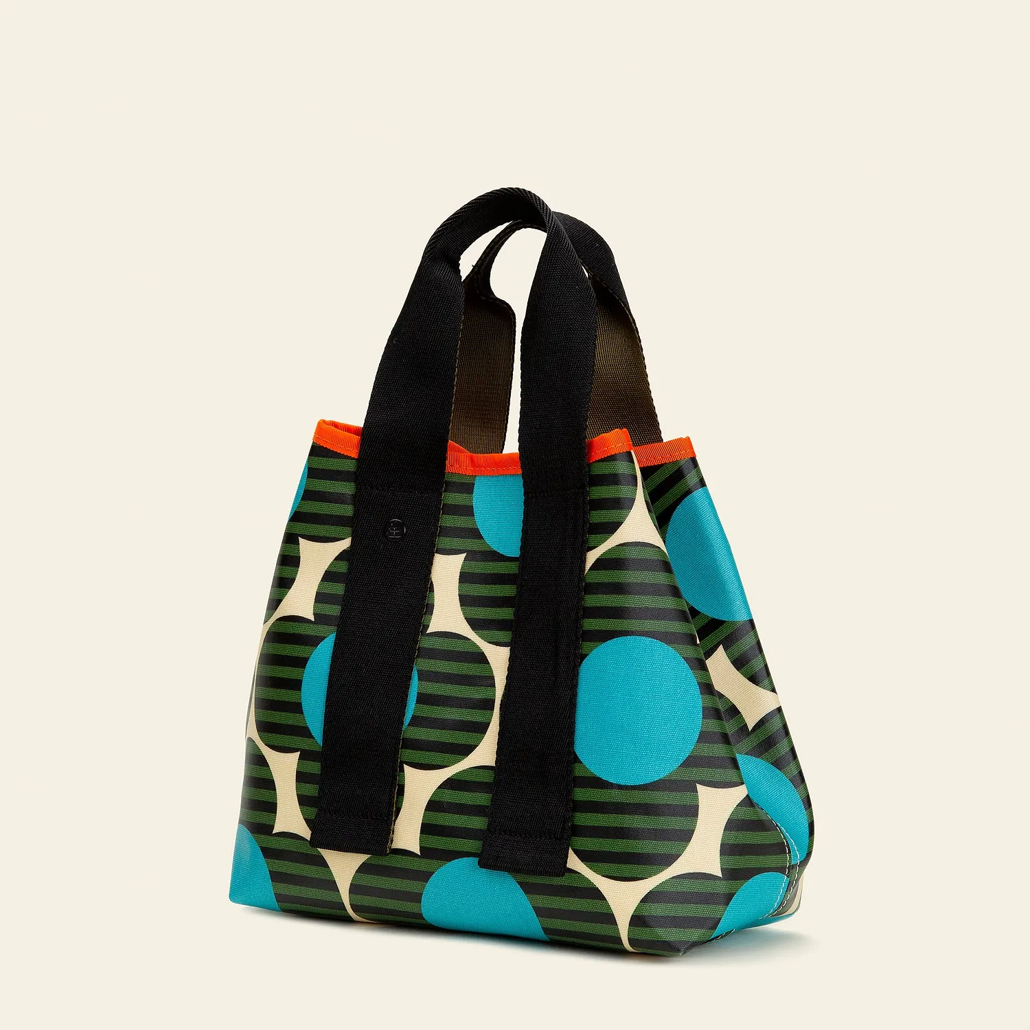 Carrysmall Medium Tote - Stripe Flower Calypso