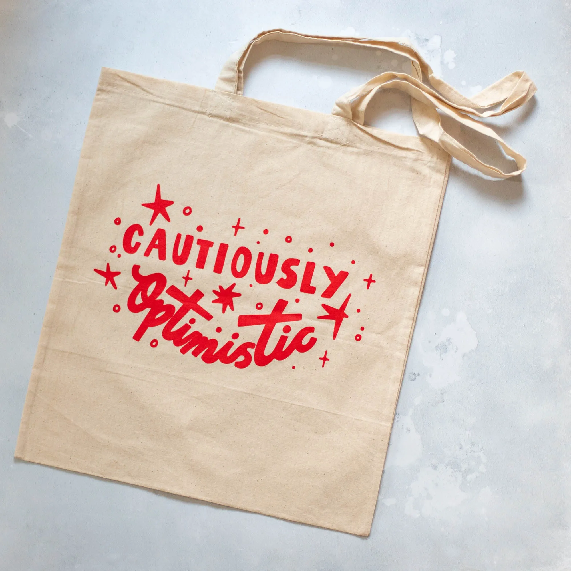 Cautiously Optimistic Tote Bag