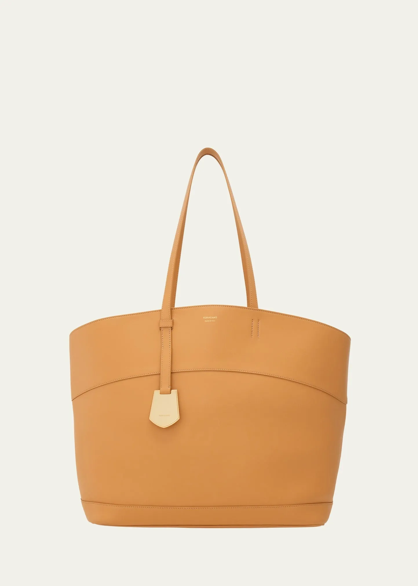 Charm Large Leather Tote Bag