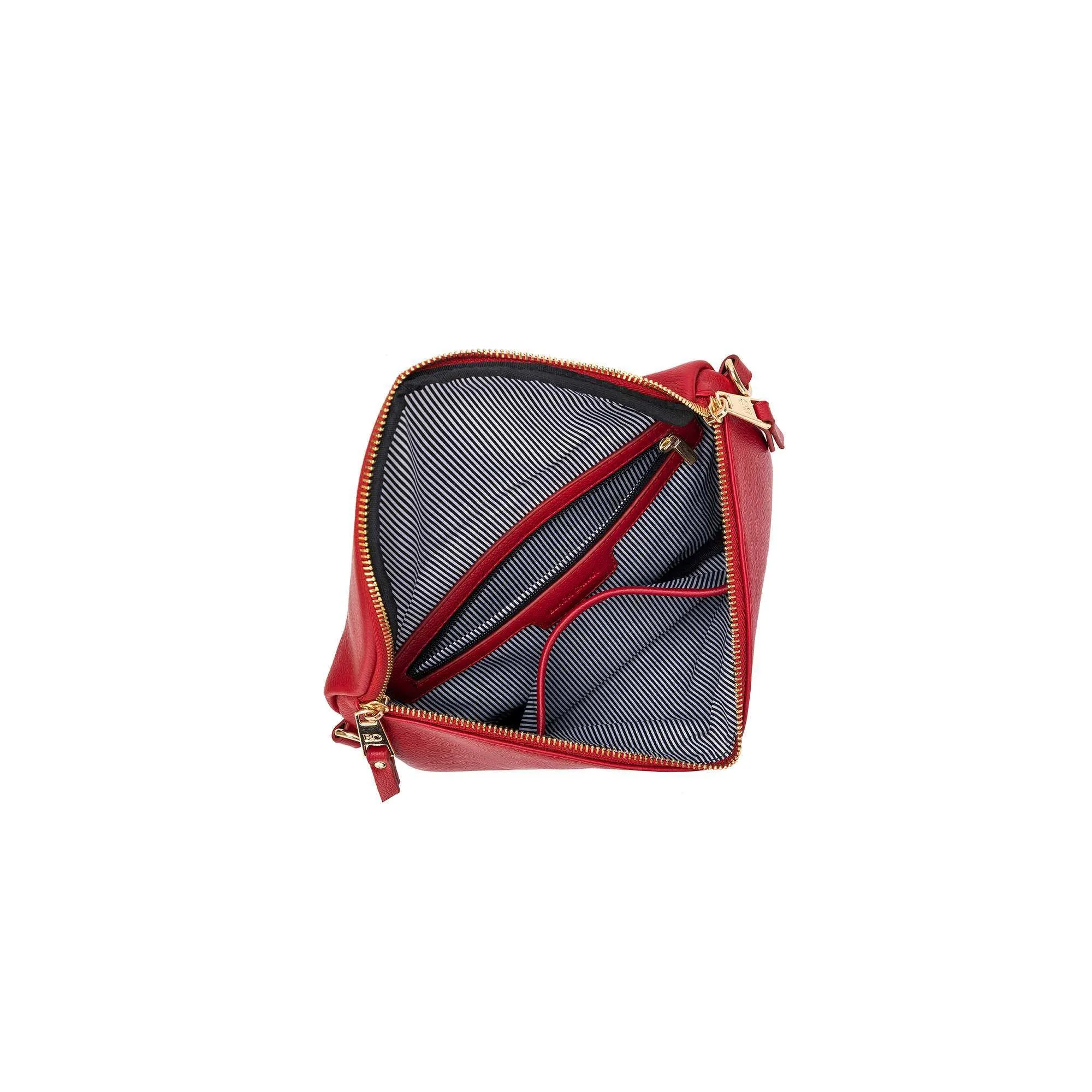 Chelsea Deep Red Crossbody 'Sling' Bag