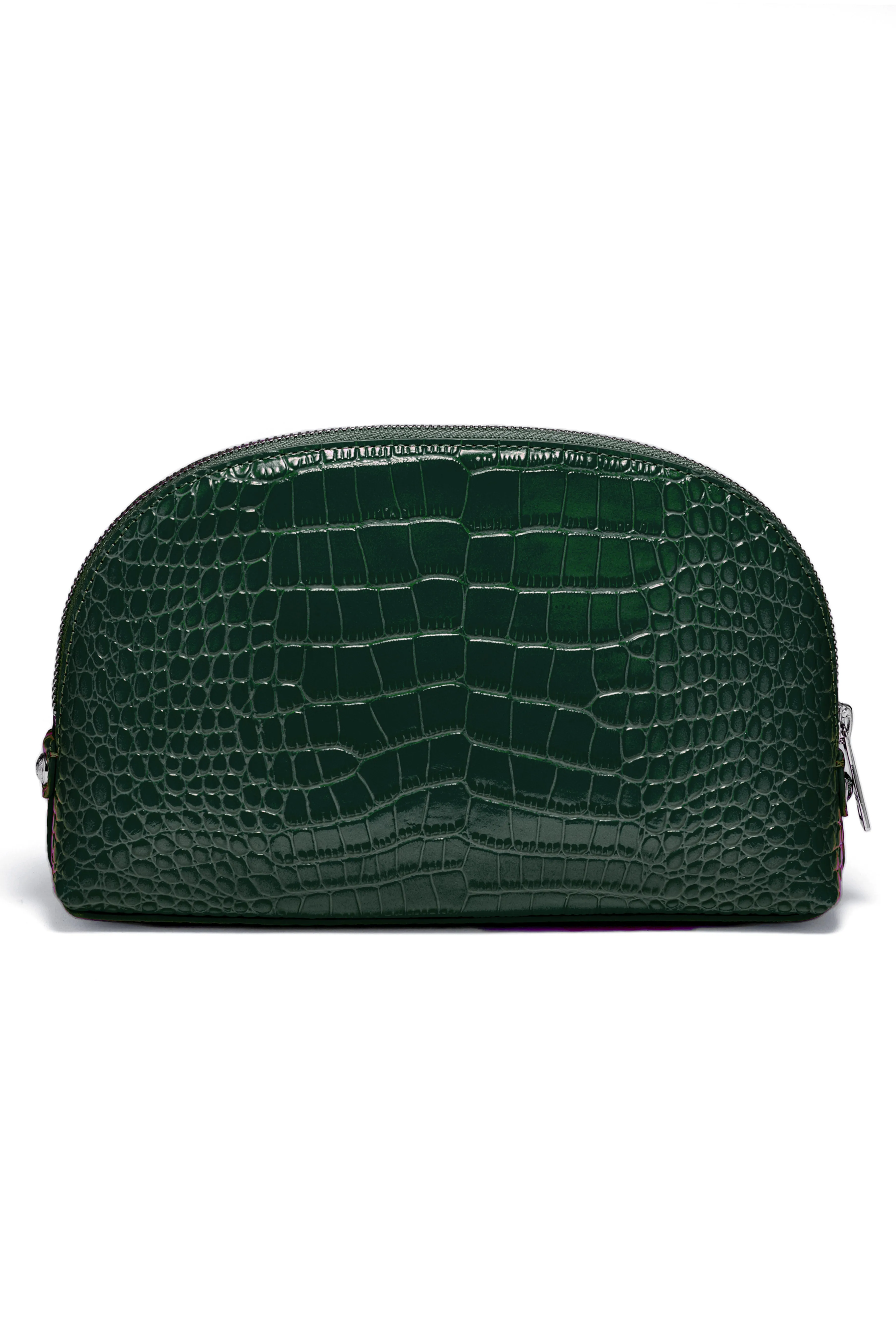 Chelsea Makeup Bag (Emerald Croc)