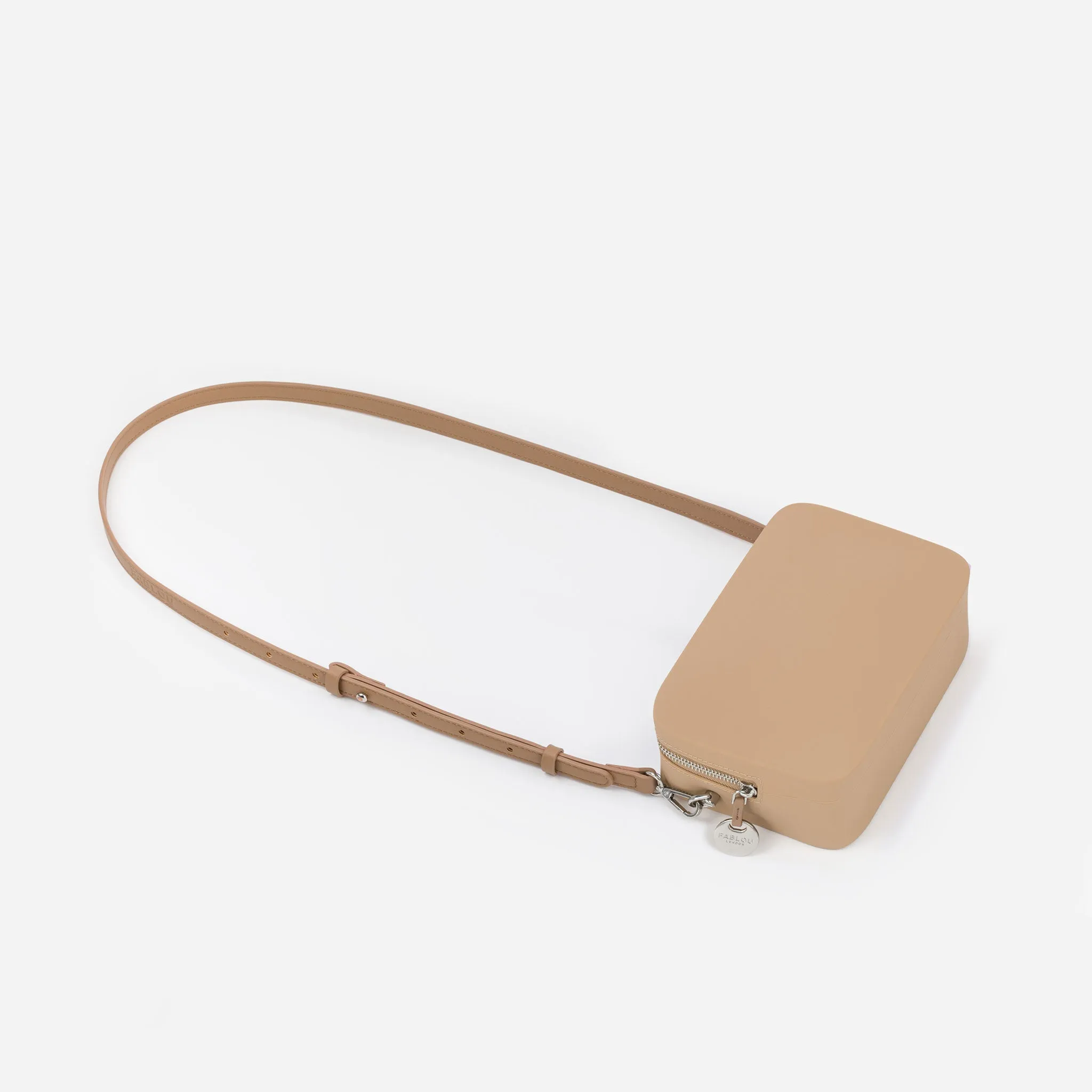 Chelsea silicone crossbody bag - Caramel