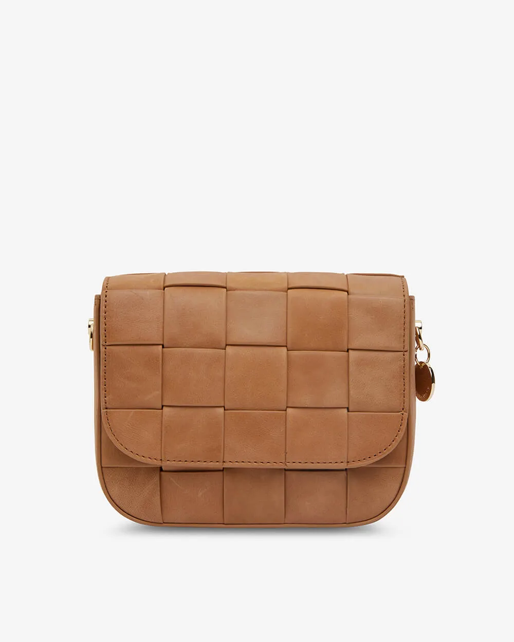 Clara Weave Crossbody - Vintage Tan