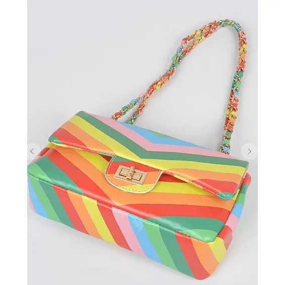 Colorful Rainbow Shoulder Bag