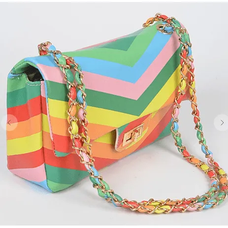 Colorful Rainbow Shoulder Bag