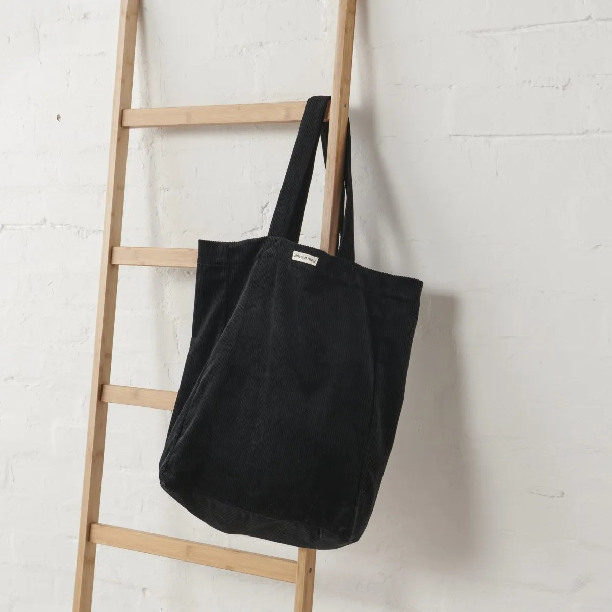 Cord Tote Bag - Black