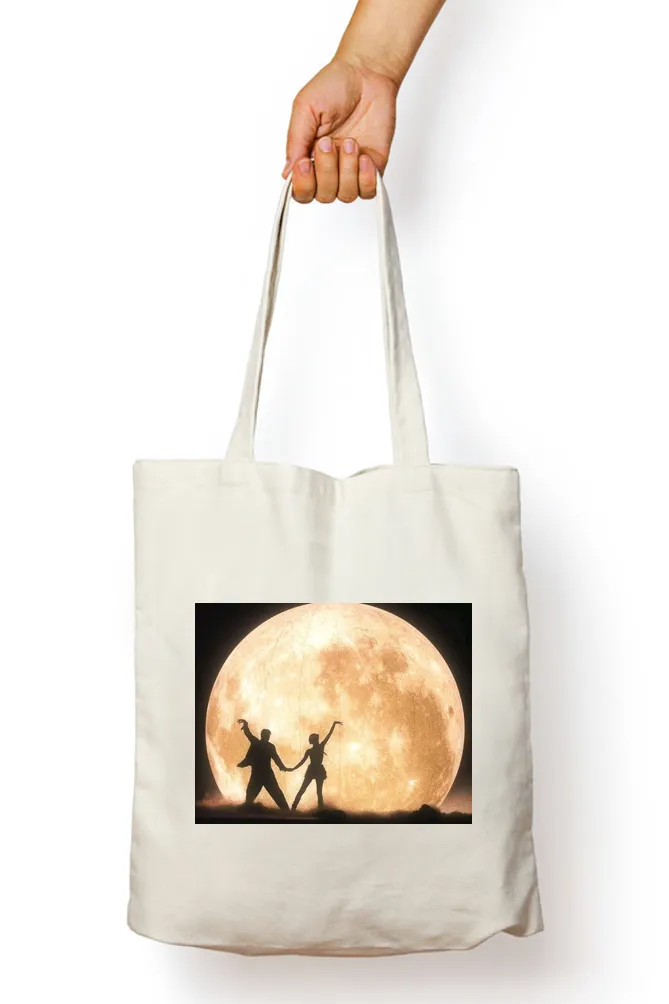 Dancing under the Moon Abstract Tote Bag