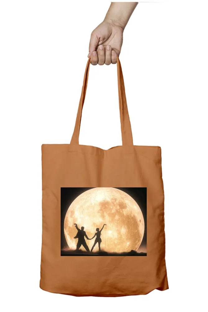 Dancing under the Moon Abstract Tote Bag