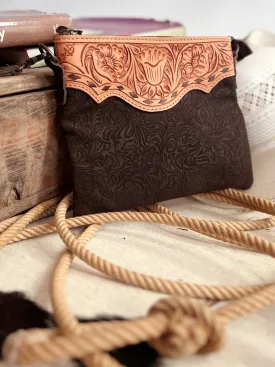 Darling Tooled Not Fooled Leather Crossbody