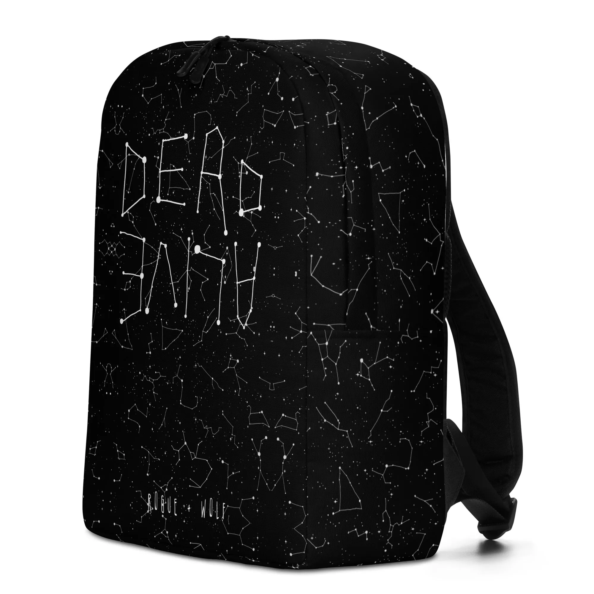 Dead or Alive Goth Backpack - 20L Water Resistant Bag with pocket for Laptop for Work Travel Uni College & School Daypack