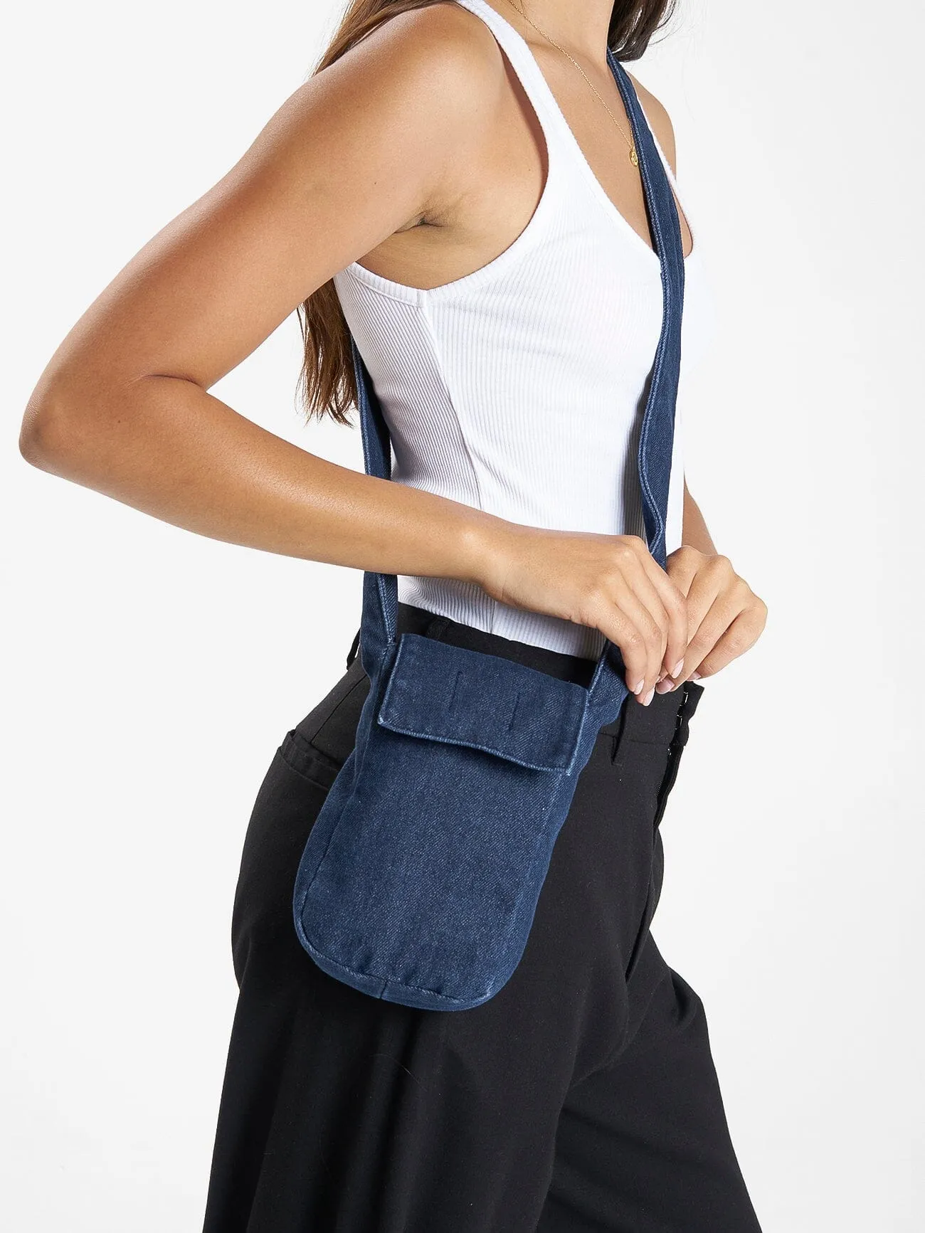 Denim Mini Crossbody Bag - Indigo Rinse