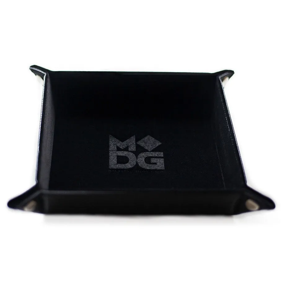 Dice Tray: Folding 10x10 Black Velvet